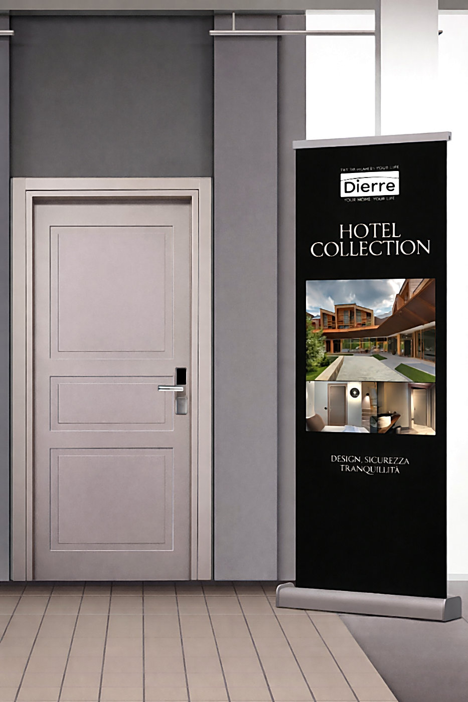 Dierre Hotel Collection — Entrex Hub Ușă de intrare modernă cu design Dierre Hotel Collection Entrex Hub